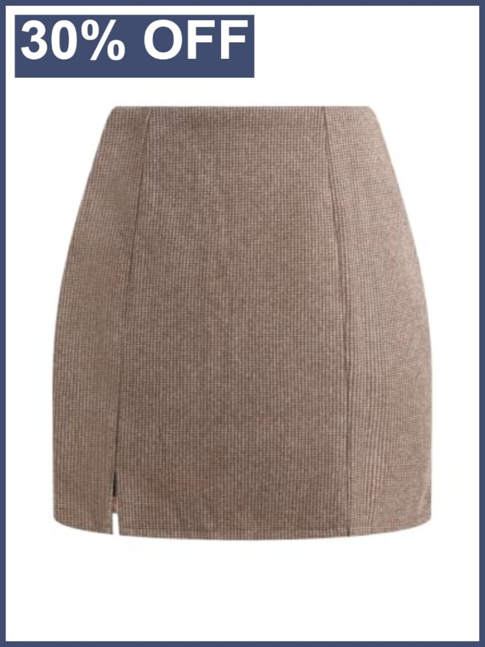 Women's High Waisted Plaid Bodycon Mini Skirt Polyester Pencil Fall